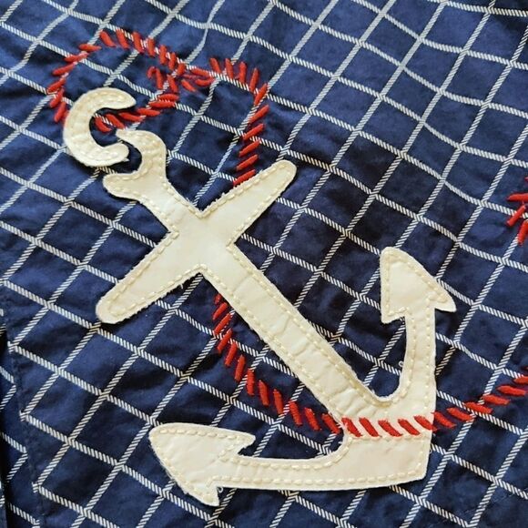 L.L. Bean nautical anchor A-line skirt sz 6P - Picture 2 of 6